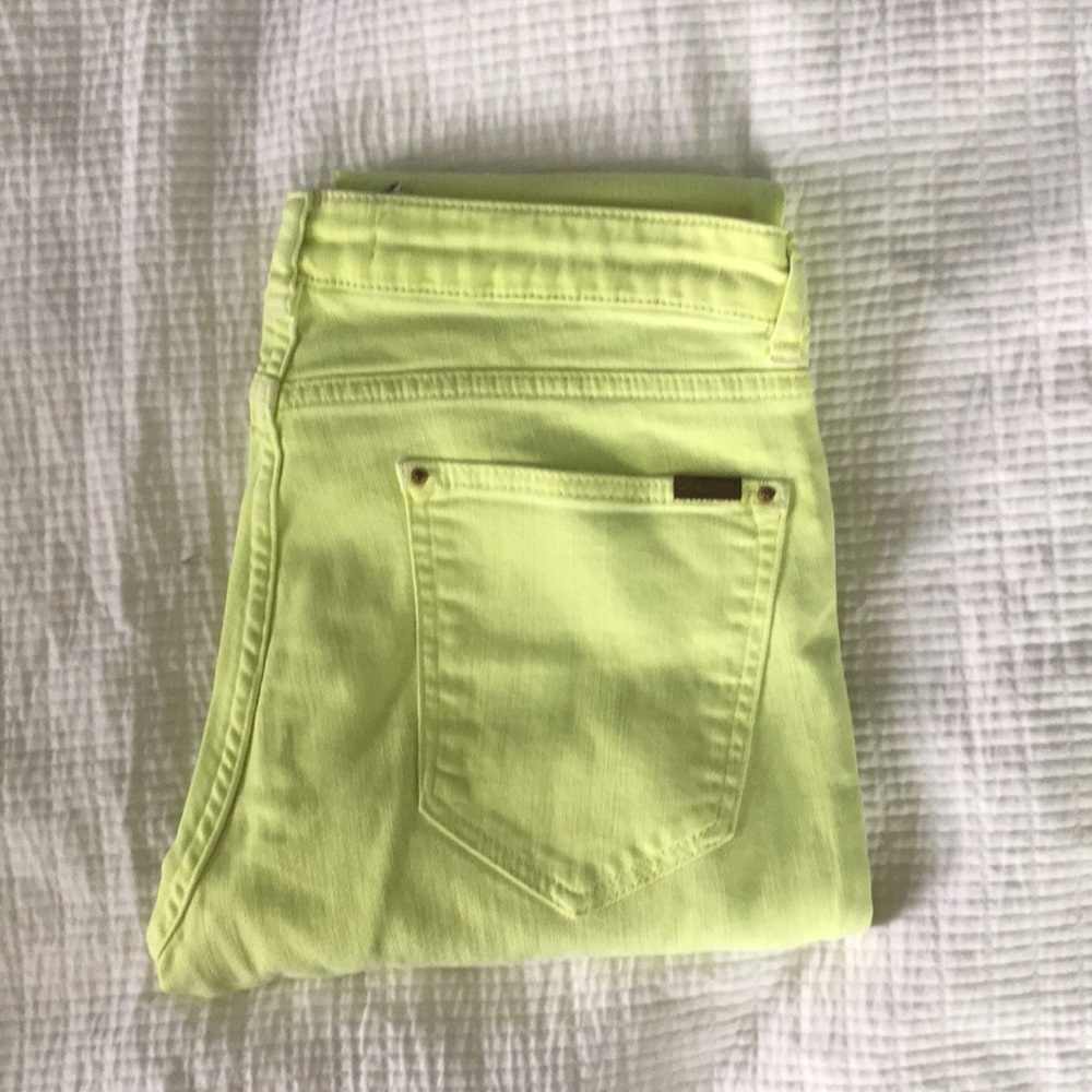 Neon yellow jeans